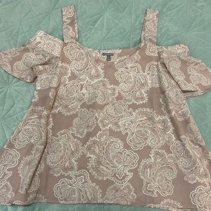 Baby Doll Off The Shoulder Shirt  W/ Straps